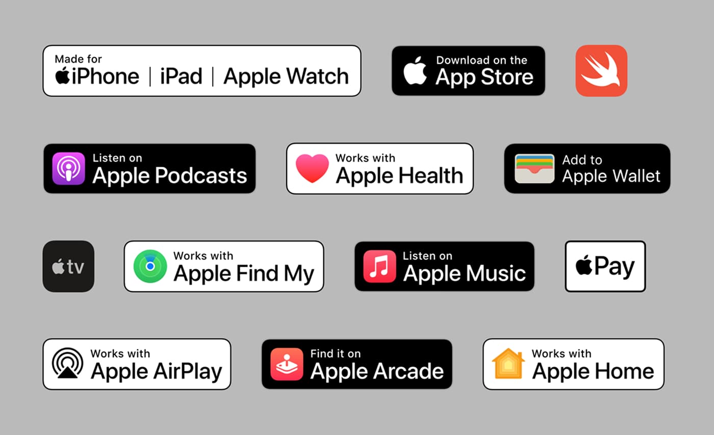 Apple Badges and Logos