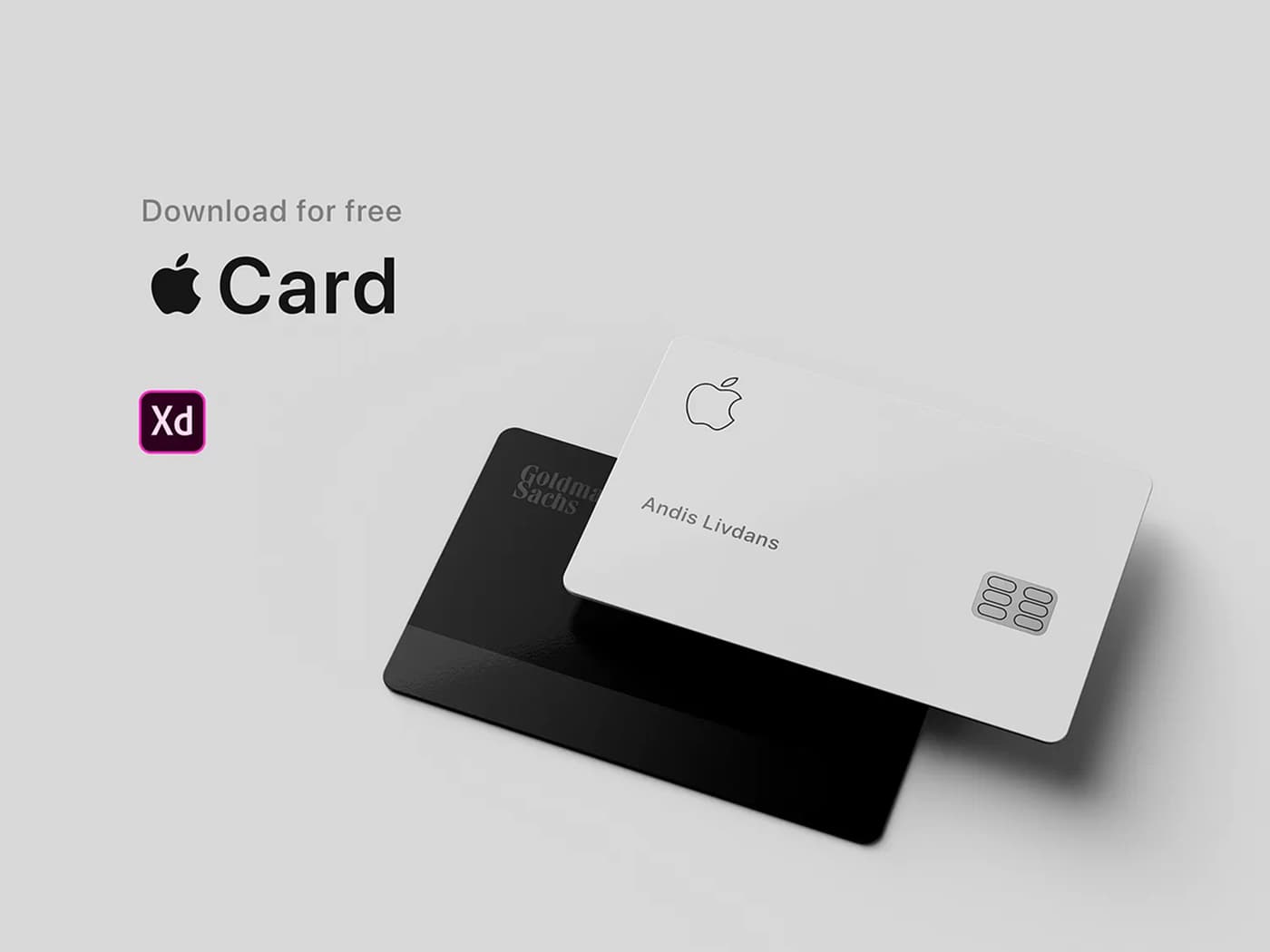 Apple Card Adobe XD Mockup