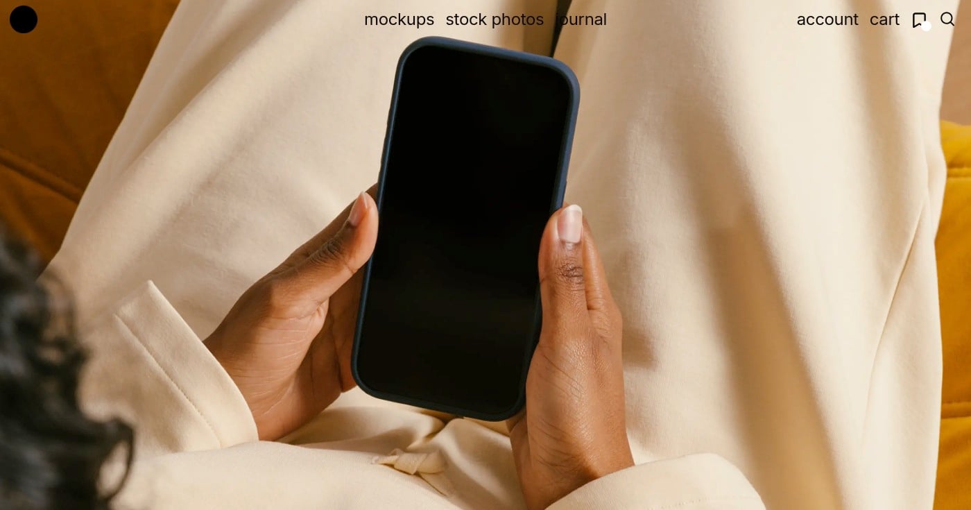Bendito Mockup homepage