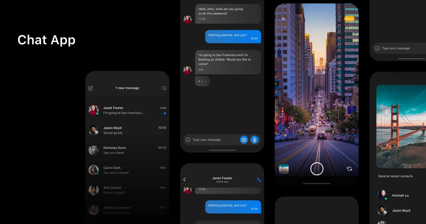 Free XD Mobile Chat Template