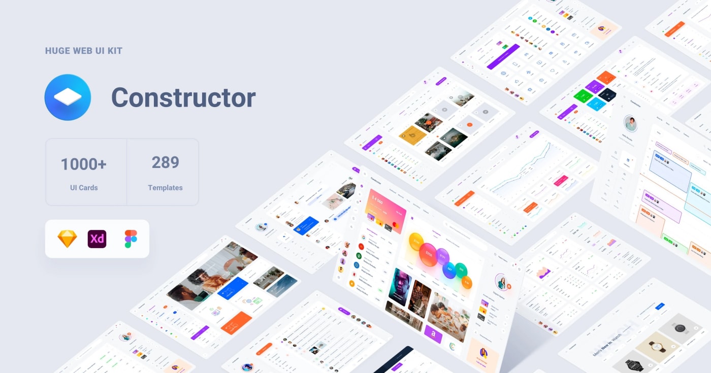 Constructor UI Kit (Figma, Sketch, XD)
