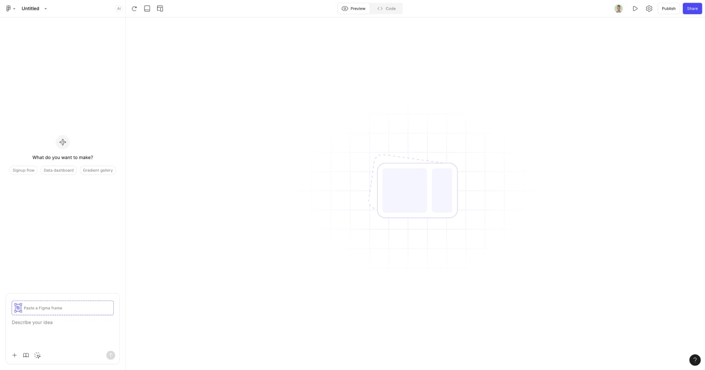 Figma Make Interface