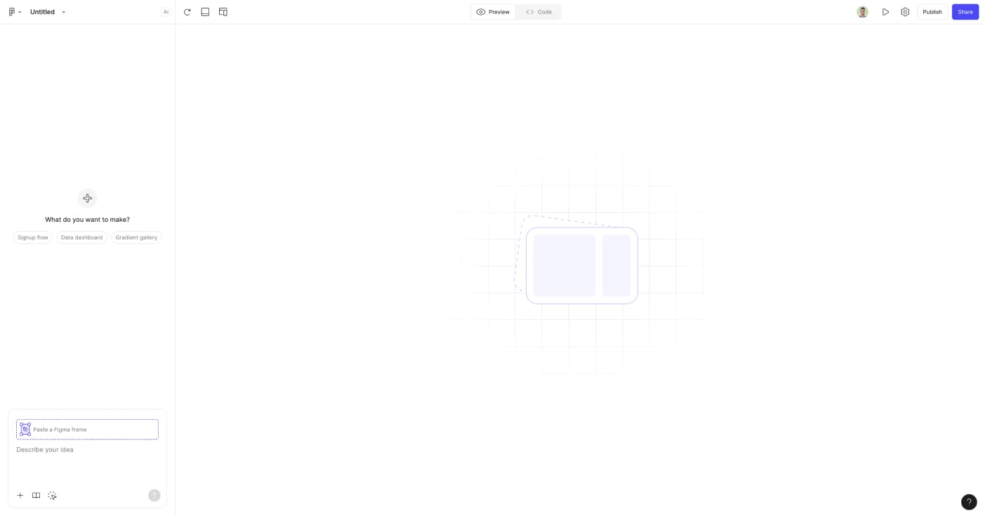 Figma Make Interface