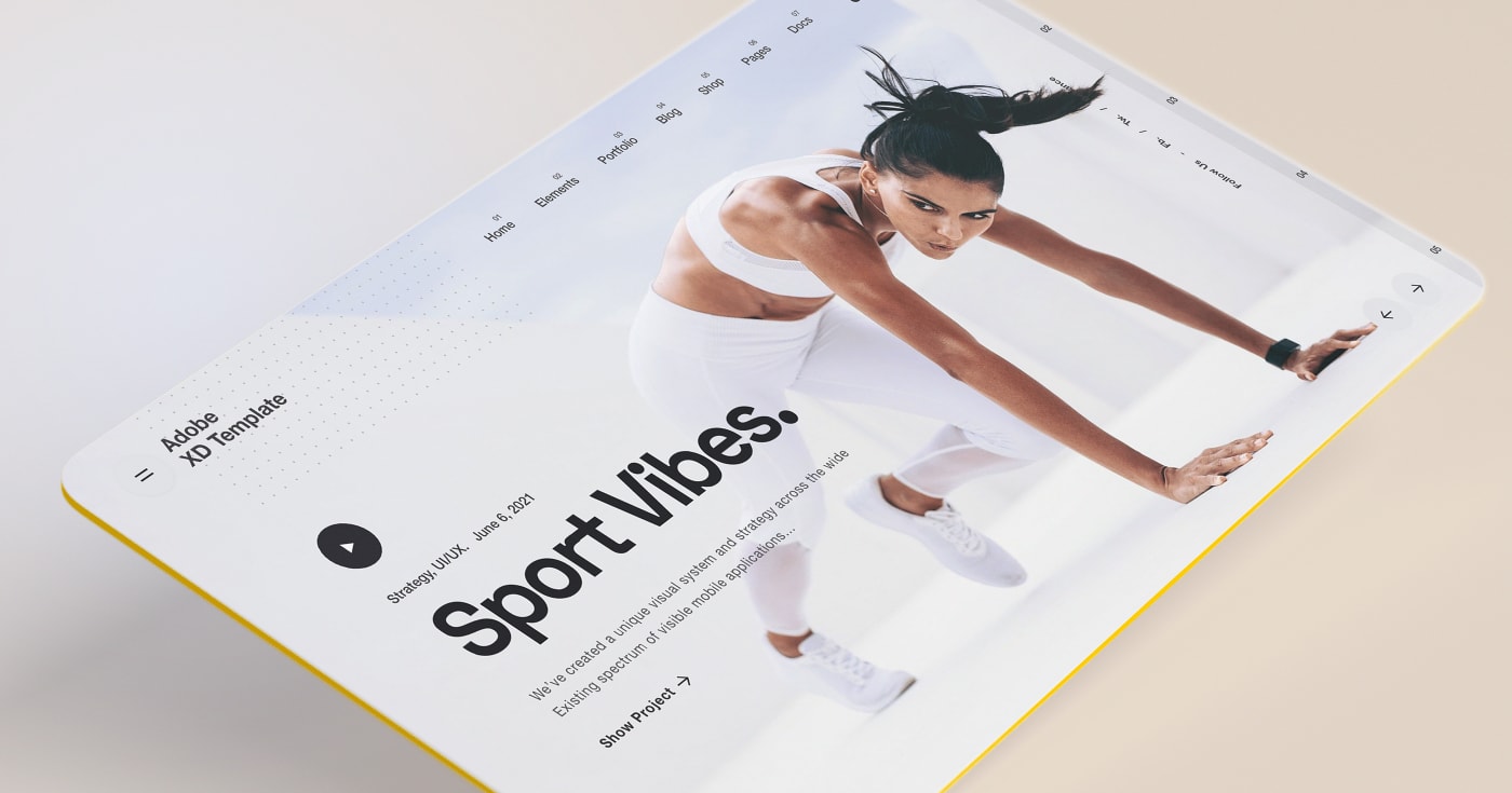 Free Adobe XD Website Templates