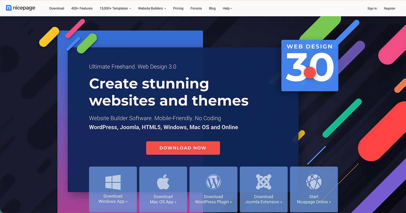 homepage nicepage
