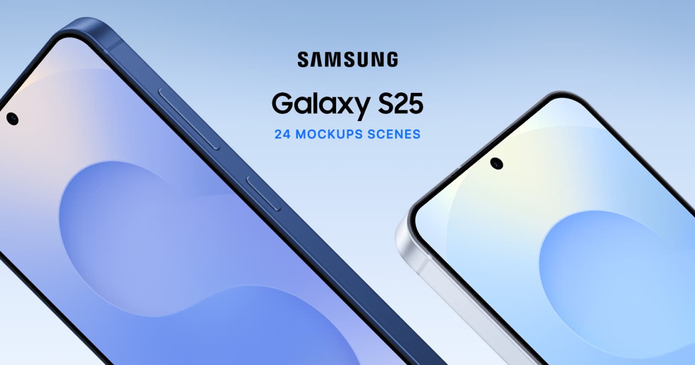 Samsung Galaxy S25 Mockups Scenes