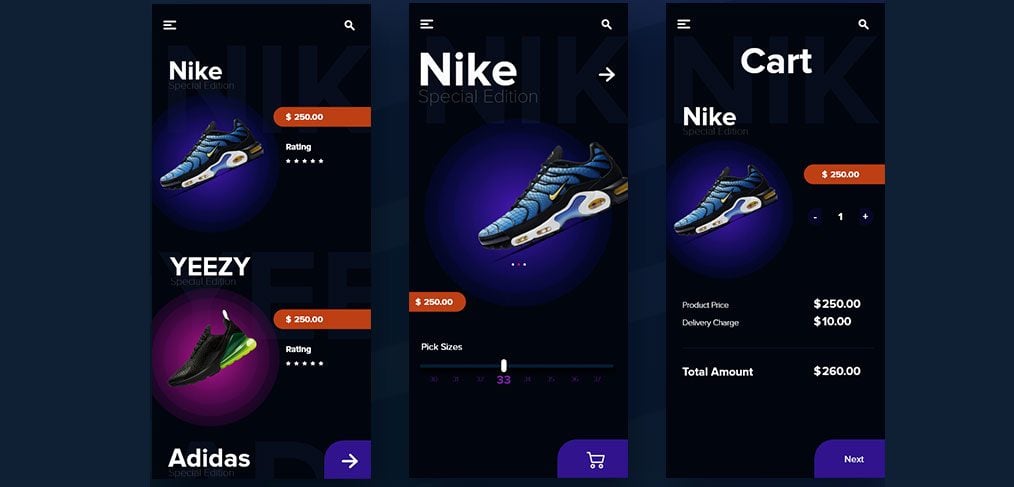 Shoes Ecommerce XD Concept