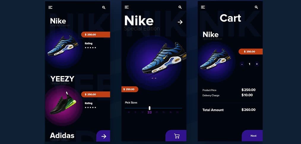 Shoes Ecommerce XD Concept