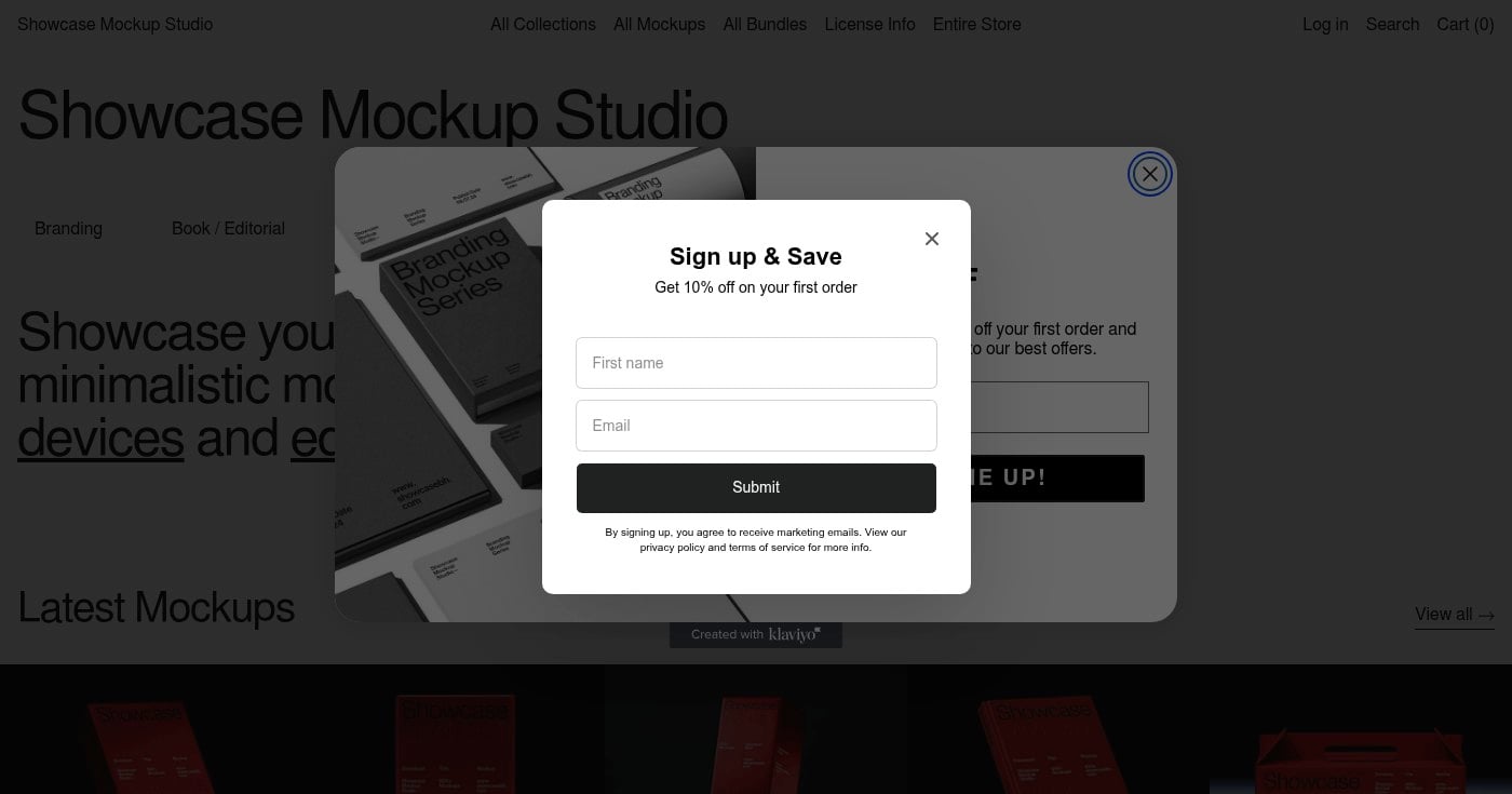 Showcasebh homepage