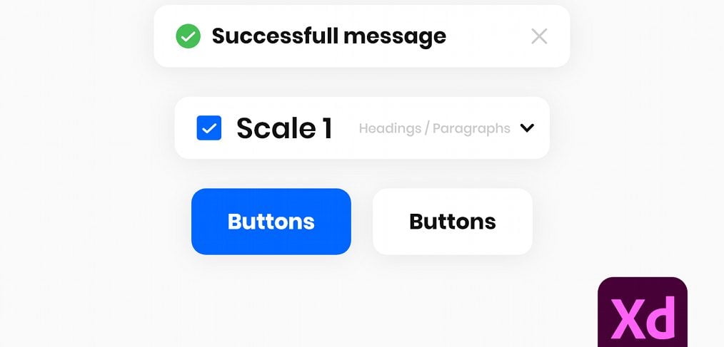 Free Starter UI Kit for Adobe XD