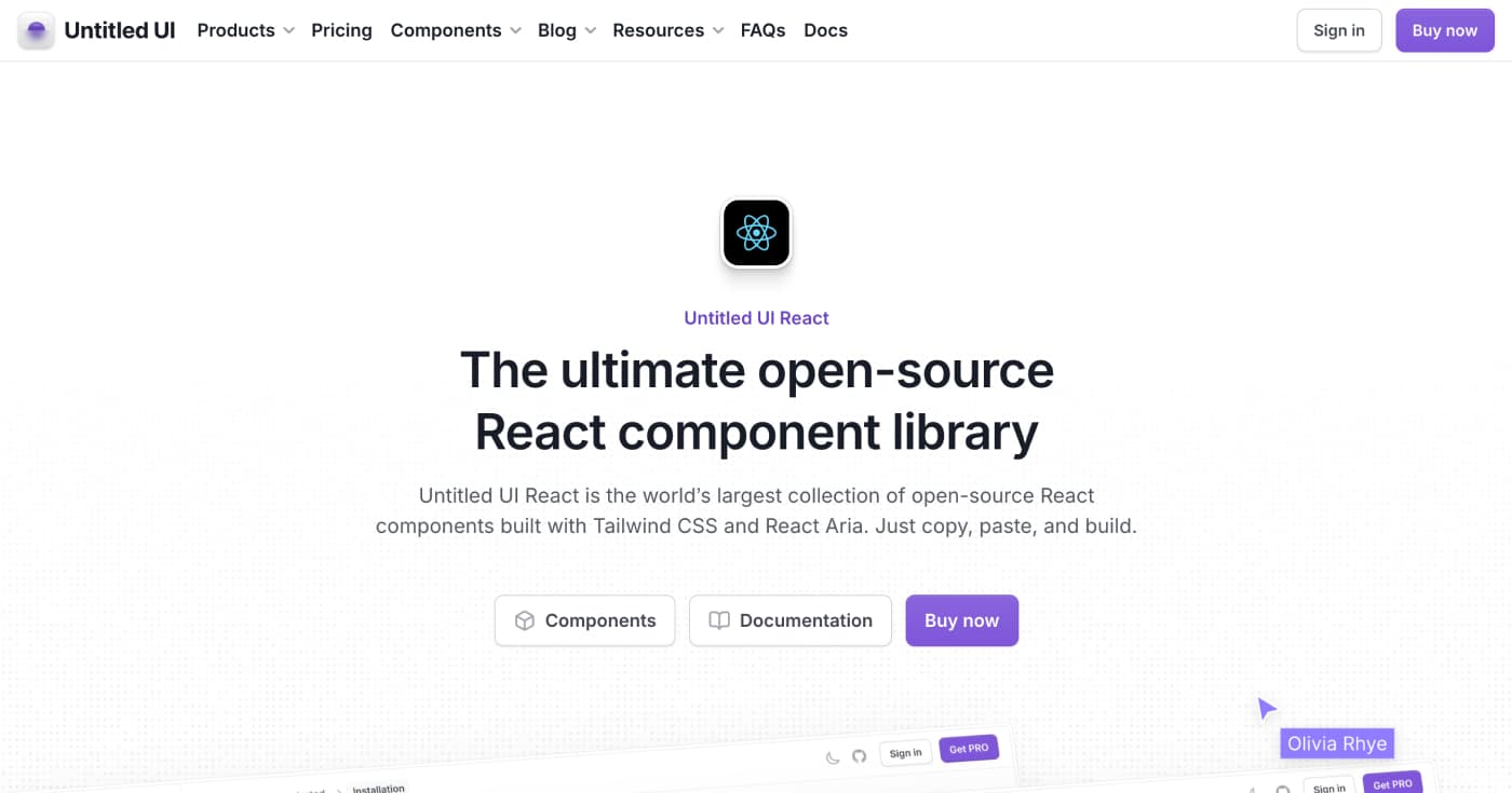 The ultimate open-source React component library