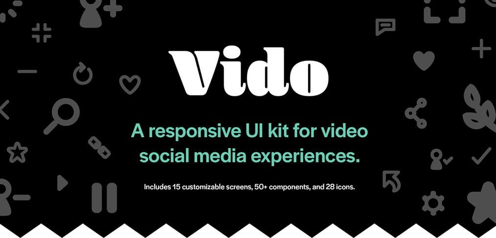 Vido – Free Adobe XD UI Kit