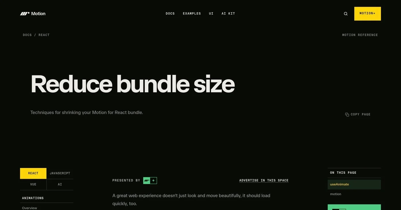 Motion bundle docs