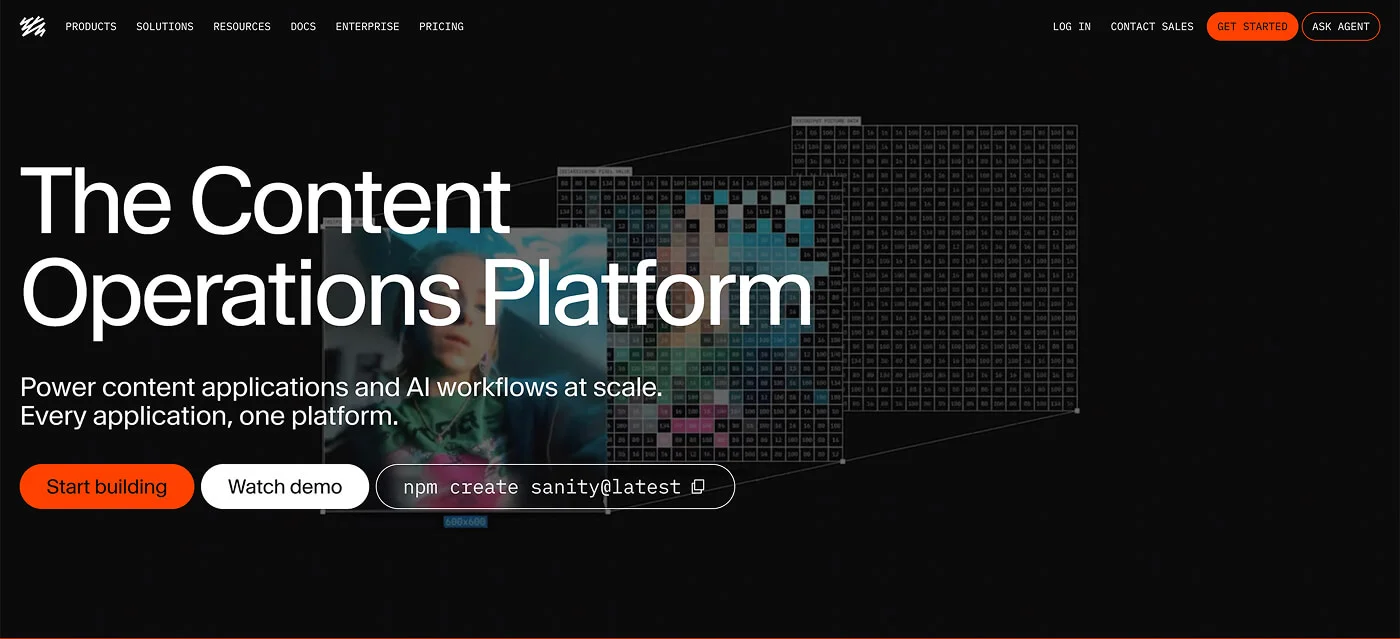 sanity io landing page builders
