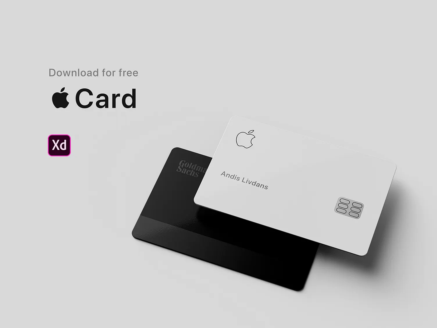 Apple Card Adobe XD Mockup